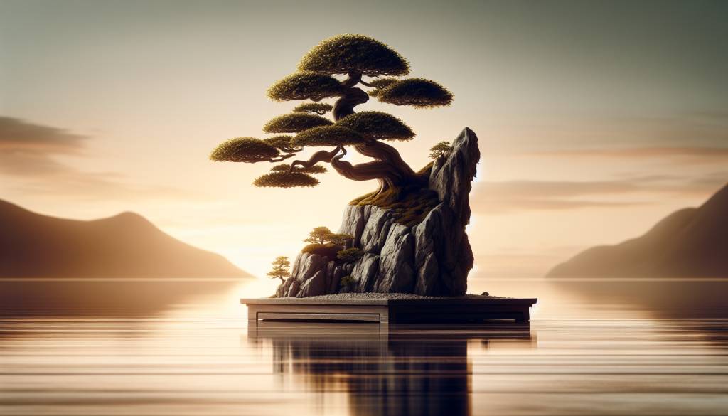 Ishizuki, style sur roche : intégrer naturellement la pierre dans l'art du bonsai