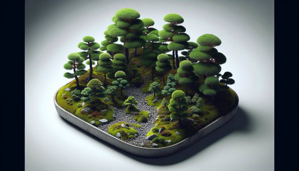 Yose-ue, style de groupe ou de forêt : créer un paysage miniature